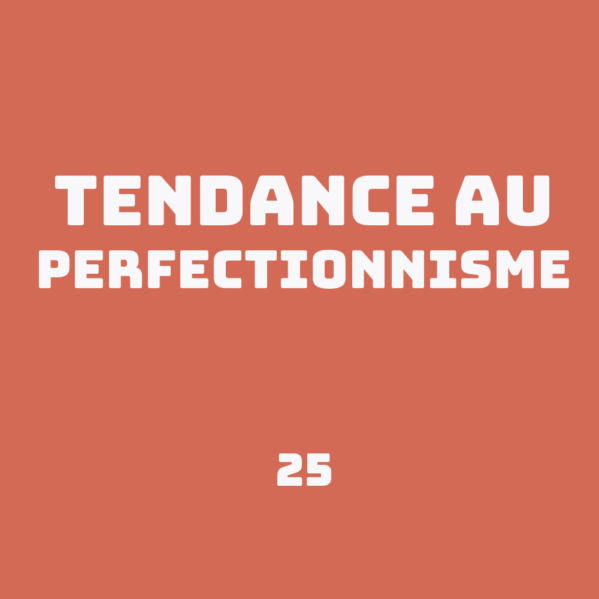 Caractéristique hpi Tendance au perfectionnisme